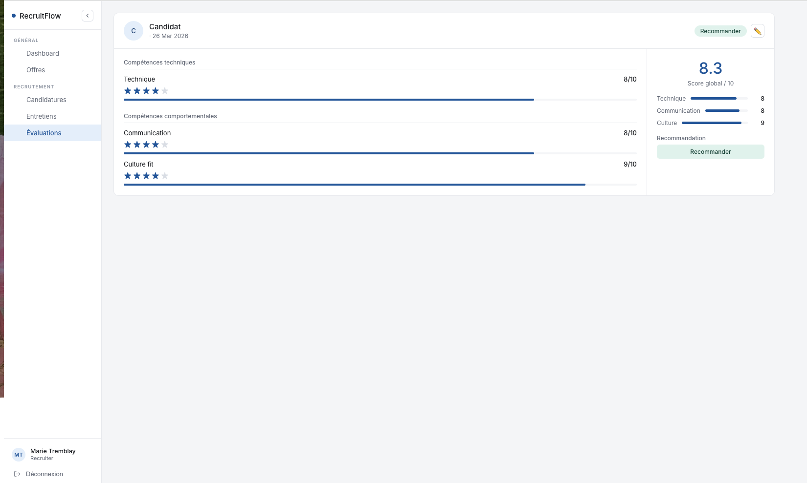 RecruitFlow tests CI/CD